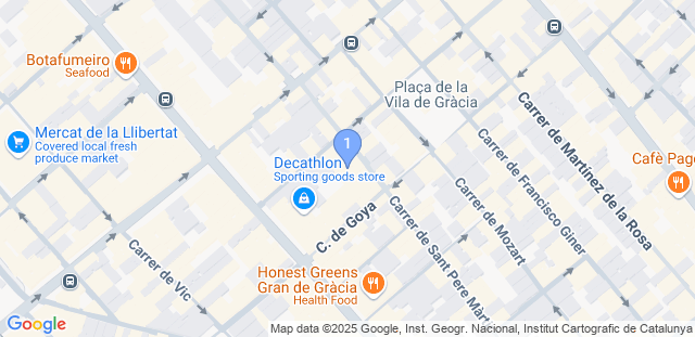 Map to 10th Planet Barcelona SL